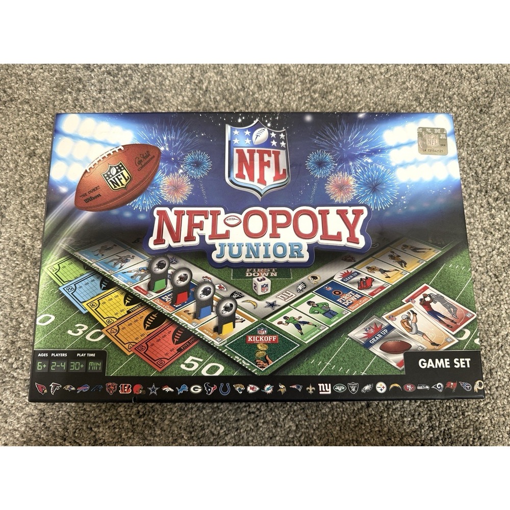 NFL-opoly Junior NFL Football Monopoly Board Game Collectors Edition New Sealed